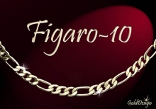 Figaro 10 - náramek zlacený